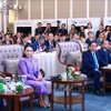 Les chefs des gouvernements vietnamien et thaïlandais lors de l'événement. Photo: VNA