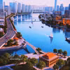 Vue d'ensemble du projet de parc culturel au quai de Nha Rông - Khanh Hoi et de l'espace vert public au quai de Bach Dang, qui formeront un axe culturel et historique le long de la rivière Saïgon. Photo : VNA 