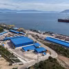Vue aérienne d'une partie de la Zone économique de Van Phong, dans la province de Khanh Hoa. Photo : VNA