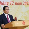 Le Premier ministre Pham Minh Chinh lors de la réunion. Photo: VNA