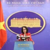 La porte-parole du ministère des Affaires étrangères, Pham Thu Hang.