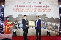 L'annonce officielle de l'inscription du "Bún bò Huế" (la célèbre soupe de nouilles au bœuf de Huê) sur la Liste du patrimoine culturel immatériel national. Photo: baothuathienhue.vn