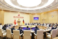 La 3ᵉ réunion du Comité mixte Vietnam–Allemagne sur la coopération économique et commerciale à Hanoï. Photo: VNA