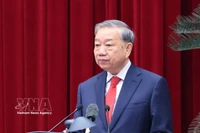 Le secrétaire général To Lam s"exprime à l'ouverture du 2e Plénum du Comité central du Parti. Photo: VNA