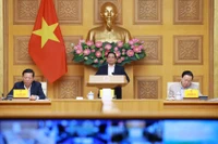 Le Premier ministre Pham Minh Chinh préside la 22ᵉ réunion du Comité directeur d'État des ouvrages et projets nationaux importants dans le secteur des transports. Photo: VNA