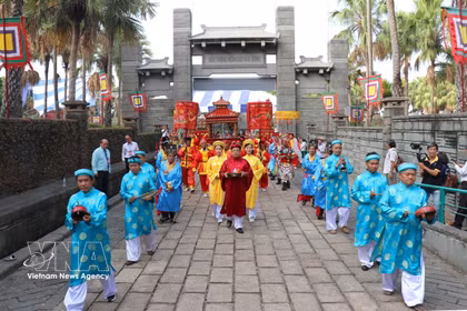 Fête des Rois Hung à Ho Chi Minh-Ville. Photo: VNA