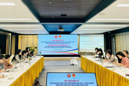 Conférence internationale sur le Plan stratégique de la Communauté socioculturelle de l’ASEAN (ASCC) visant à concrétiser la Vision de la Communauté de l’ASEAN 2045. Photo: VGP