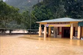 Inondations dans la province de Nghê An. Photo: VNA