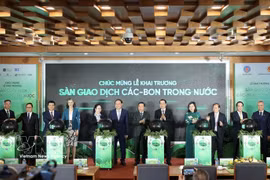 Lancement de la plateforme nationale d'échange de crédits carbone. Photo: VNA