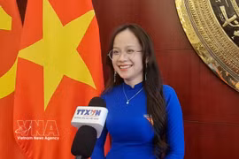 Le Nguyet Quynh, étudiante de l’Université Tsinghua. Photo: VNA