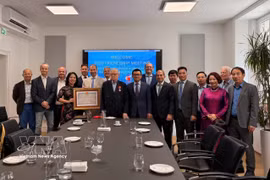 Remise de l'Ordre de l’Amitié à l’Association Autriche-Vietnam. Photo: VNA