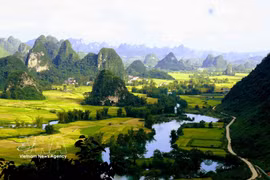 Vallée de Ngoc Con, province de Cao Bang. Photo: VNA