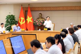 Réunion du gouvernement sur le projet de loi foncière modifiée. Photo: VNA