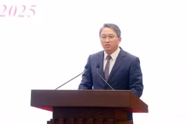 Le ministre de la Justice, Nguyên Hai Ninh, s'exprime lors de la conférence de presse sur les préparatifs du 1er Congrès de l’organisation du Parti du gouvernement pour le mandat 2025-2030. Photo: VNA