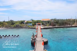L'île de Truong Sa Lon du Vietnam. Photo : VNA