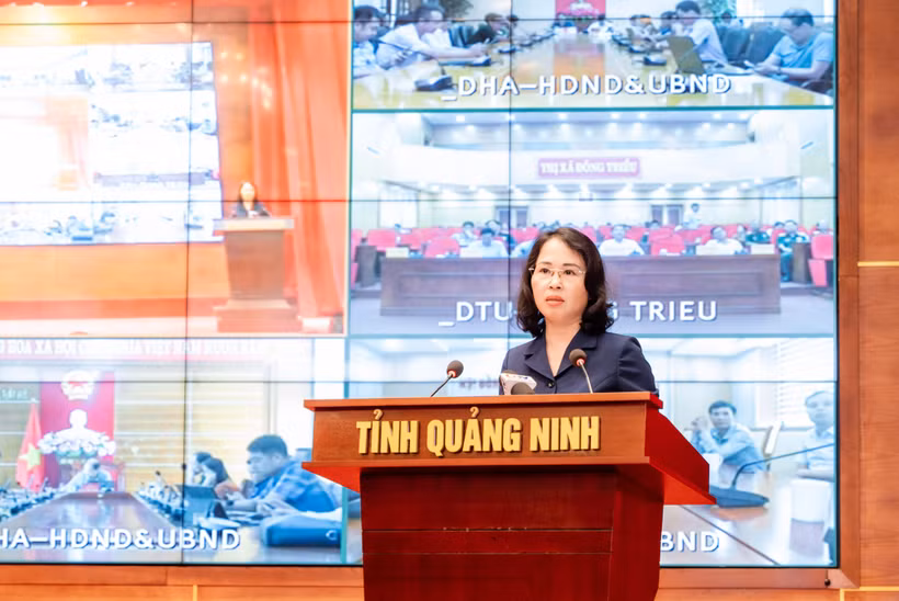 Trinh Thi Minh Thanh, secrétaire adjointe permanente du Comité provincial du Parti. Photo: baoquangninh.vn