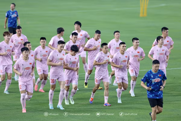 Les joueurs vietnamiens. Photo: VFF