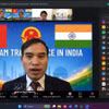 Le conseiller commercial du Vietnam en Inde, Bui Trung Thuong à l'événement. Photo: VNA