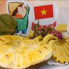 Les fruits vietnamiens sont présentés à la Journée des produits vietnamiens en Chine et au Festival des fruits vietnamiens. Photo: VNA