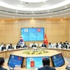 Lors de la 14e session du Comité mixte sur la coopération commerciale, industrielle et énergétique et la 8e session du Comité mixte sur la mise en œuvre de l'accord commercial Vietnam-R. de Corée tenue le 14 avril 2025 à Hanoï. Photo: VNA