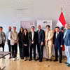 La délégation de l'Association nationale de cybersécurité (NCA), a une séance de travail avec l’Institut autrichien de technologie (AIT). Photo: VNA
