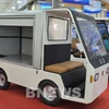 Le GIO Tano 250, le premier mini camion électrique entièrement conçu et fabriqué au Vietnam. Photo: VNA