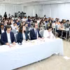 Les délégués à la conférence de presse pour annoncer officiellement le Forum sur l’avenir de l’ASEAN 2026. Photo: VNA