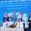 Cérémonie de signature d'un accord de coopération stratégique entre le Département des sciences et des technologies de Hô Chi Minh-Ville et Canva, licorne mondiale spécialisée dans la plateforme de design en ligne. Photo: VNA