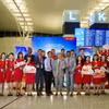La société de services au sol Airport NEO Ground Services a assuré avec succès l’assistance au sol du premier vol international régulier d’Air India à destination de Hanoï, à l’aéroport international de Noi Bai, le 1er mai. Photo: Vietjet