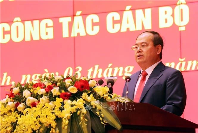 Le Bureau politique a décidé de désigner Quan Minh Cuong au poste de secrétaire du Comité provincial du Parti de Quang Ninh (Nord) pour le mandat 2025-2030. Photo: VNA