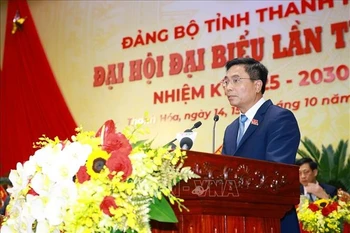 Nguyen Doan Anh a été réélu au poste de secrétaire du Comité provincial du Parti. Photo: VNA