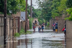 Zone touchée par les inondations dans la province de Maputo, au Mozambique, le 12 janvier 2026. Photo : Xinhua/VNA.