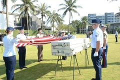 Le Vietnam et les États-Unis organisent le 19 avril à Da Nang la 169e cérémonie de rapatriement des dépouilles de militaires américains portés disparus pendant la guerre du Vietnam. Photo: ministère des Affaires étrangères