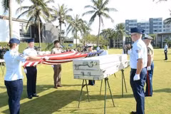Le Vietnam et les États-Unis organisent le 19 avril à Da Nang la 169e cérémonie de rapatriement des dépouilles de militaires américains portés disparus pendant la guerre du Vietnam. Photo: ministère des Affaires étrangères