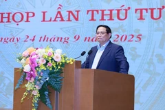 Le Premier ministre Pham Minh Chinh lors de l'événement. Photo: VNA