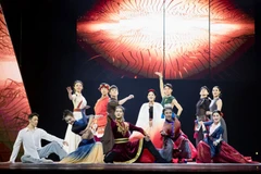 Le spectacle spécial « Fier d'être Vietnamien » aura le soir du 17 août au stade national My Dinh à Hanoï. Photo: Comité d'organisation