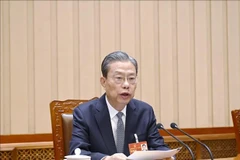 Zhao Leji, membre du Comité permanent du Bureau politique du Comité central du Parti communiste chinois (PCC) et président du Comité permanent de l'Assemblée populaire nationale (APN), à la tête d'une délégation de haut rang du PCC et de l'État chinois, effectuera du 31 août au 2 septembre une visite officielle au Vietnam. Photo: VNA