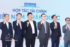Les délégués participant au Forum de coopération financière Vietnam-République de Corée. Photo: VNA