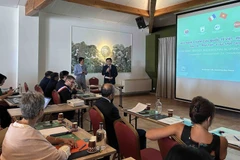 Le Professeur agrégé et docteur Tran Van Thanh, directeur de l'Hôpital national d'acupuncture et vice-président de la Fédération mondiale des sociétés d'acupuncture (WFAS) prend la parole à l'événement. Photo: VNA