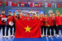  L'équipe vietnamienne de wushu termine les Championnats du monde avec deux médailles d'or. Photo: SGGP