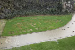 À Ninh Binh, une immense œuvre d’art pousse… dans les rizières