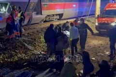 Lieu de l'accident ferroviaire entre deux trains à grande vitesse à Adamuz, en Espagne, le 18 janvier 2026. Photo : Reuters/VNA