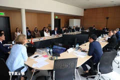 La réunion entre le vice-président de l’AN Nguyen Duc Hai et le vice-Premier ministre Le Thanh Long et l’École polytechnique fédérale de Lausanne (EPFL). Photo: VNA