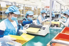 Activités de production à la Sarl Si Flex Vietnam, dans la zone industrielle de Quang Chau, chef-lieu de Viet Yen, province de Bac Giang (Nord). Photo: https://baobacgiang.vn/ 