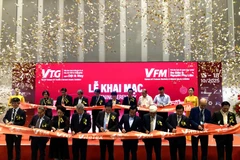 Inauguration de la 23e exposition internationale de l'industrie du textile et de l'habillement du Vietnam (VTG 2025). Photo: VNA
