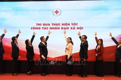 Cérémonie de lancement du mouvement d'émulation 2026 de la Croix-Rouge du Vietnam. Photo : VNA
