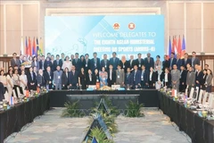 Les participants à la 3e session de la 16e Réunion des hauts fonctionnaires de l’ASEAN sur le sport (SOMS 16). Photo: VNA