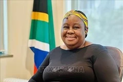 L'ambassadrice d'Afrique du Sud au Vietnam, Vuyiswa Tulelo. Photo: VNA