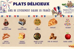 Plats délicieux lors de l'événement "Balade en France"