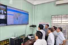 Les autorités de la province de Vinh Long ont effectué une inspection dans 23 communes côtières afin d’évaluer la mise en œuvre des mesures de lutte contre la pêche illicite, non déclarée et non réglementée (INN). Photo: VNA